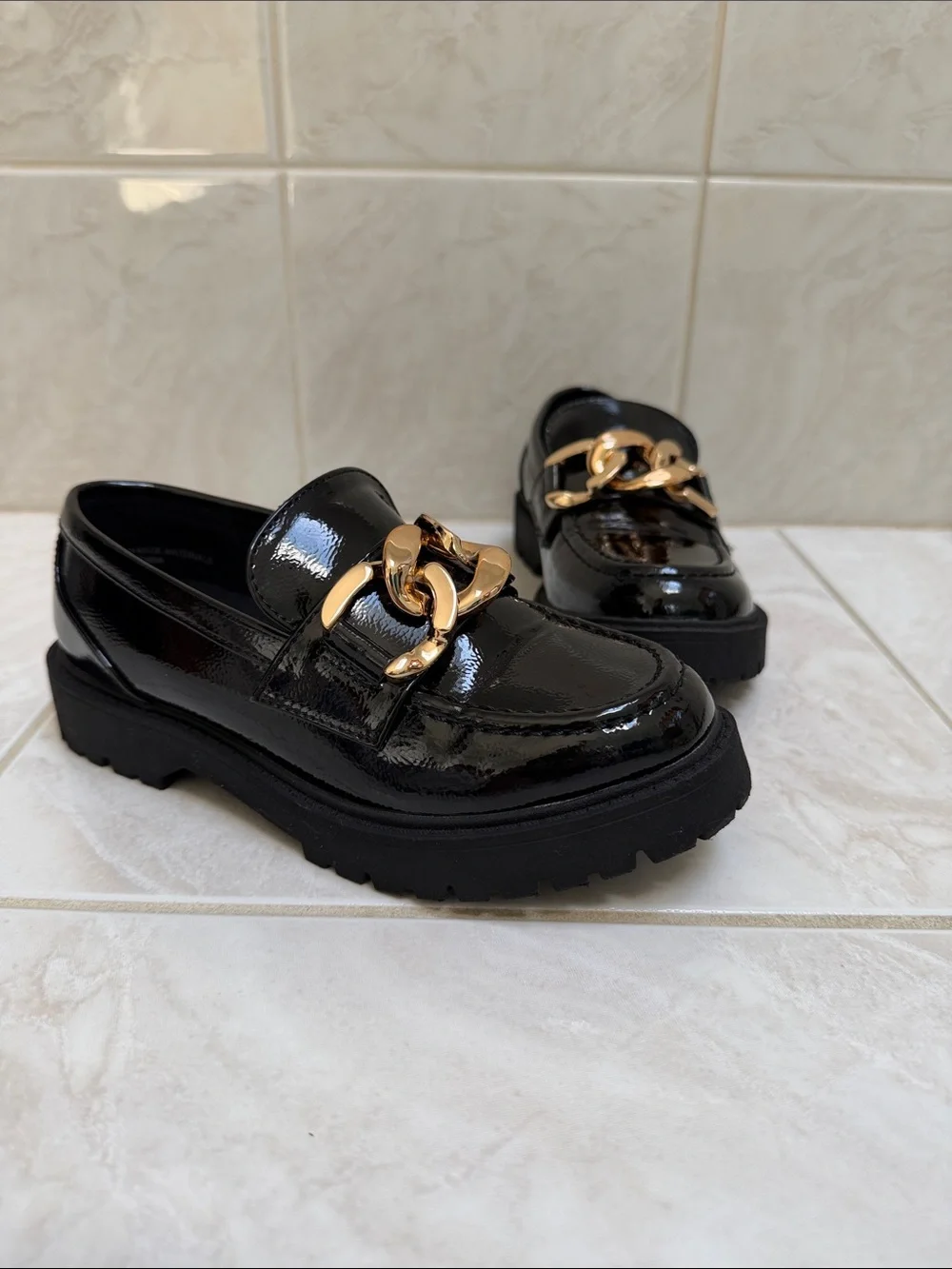 Girls chunk loafers size 13